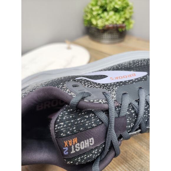 Brooks Ghost Max 2 Womens 8.5 Wide Shoes Running Sneaker Gray 1204201D005 - Picture 7 of 9